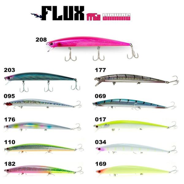 Fujin Flux 175 mm 29 gr Sinking Maket Balık CHART BACK PEARL