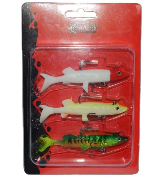 Captain Pluse Soft Pike 14cm Silikon Yem 3Lü Set