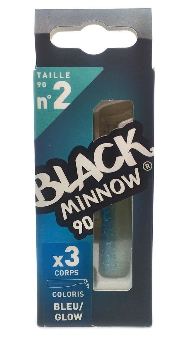 Fiiish Black Minnow BM90\2 BM933 3X-Gövde Silikon Yem-Blue/Glow