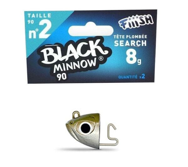 Fiiish Black Minnow BM90/2 BM625 Search 8Gr Kaki Jig Head