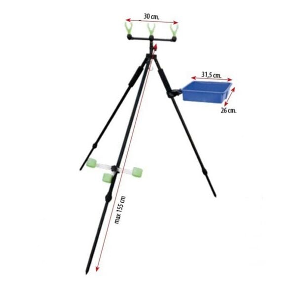 Lineaeffe Tripod Teleskobik Ayarlanabilir Tablalı Kamış Sehpası 155cm