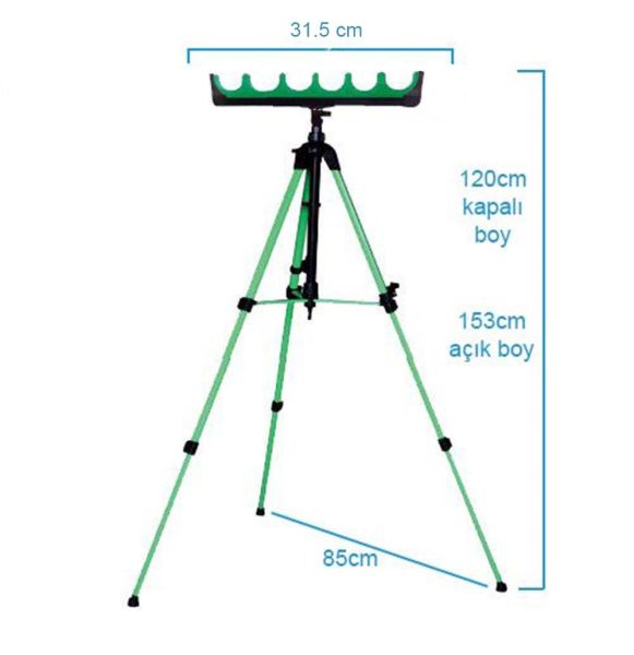 Altılı Teleskopik Kamış Dayama Ayak