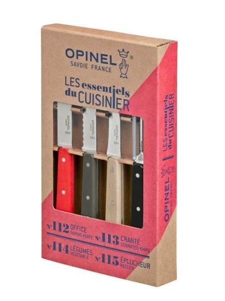 Opinel Les Essentiels Loft Mutfak Bıçak Seti (4'lü-Renkli)