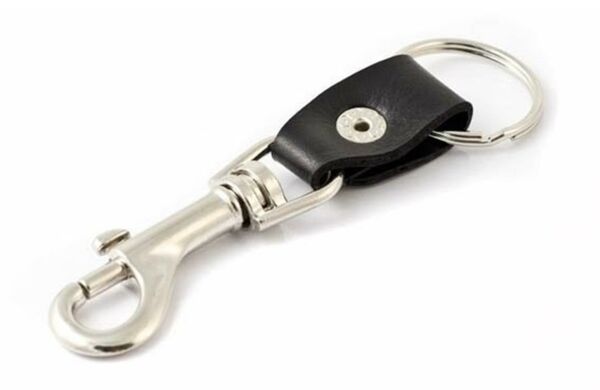 Key-Bak #5905A Bolt Snap Leather Deri Kayışlı Anahtarlık Halkası