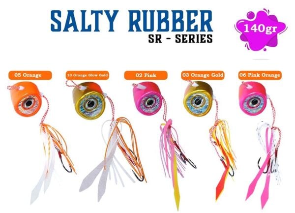 Fujin Salty Rubber 140 gr SR Serisi Tai Rubber Set 10