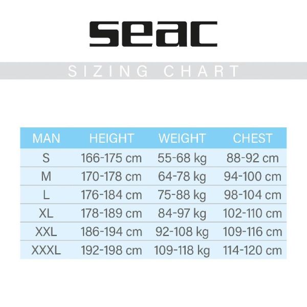 Seac Sub Komodo Flex 5 mm Erkek Tek Parça Dalış Elbisesi