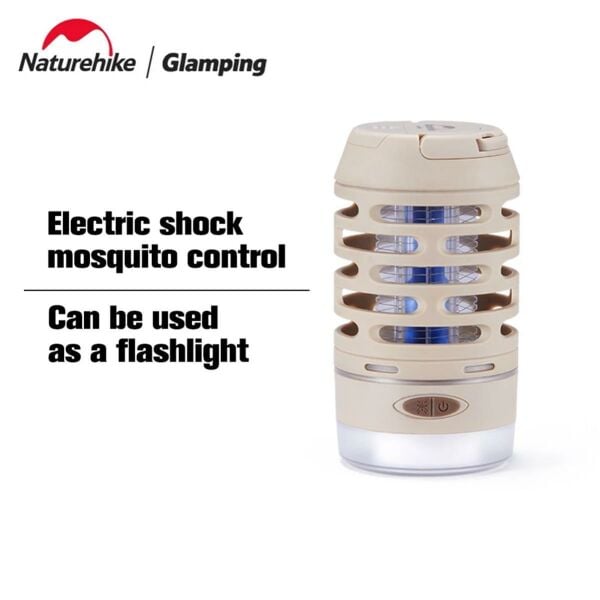 Naturehike Multi-Fonksiyonel Sivrisinek Kovucu & LED Kamp Lambası Bej