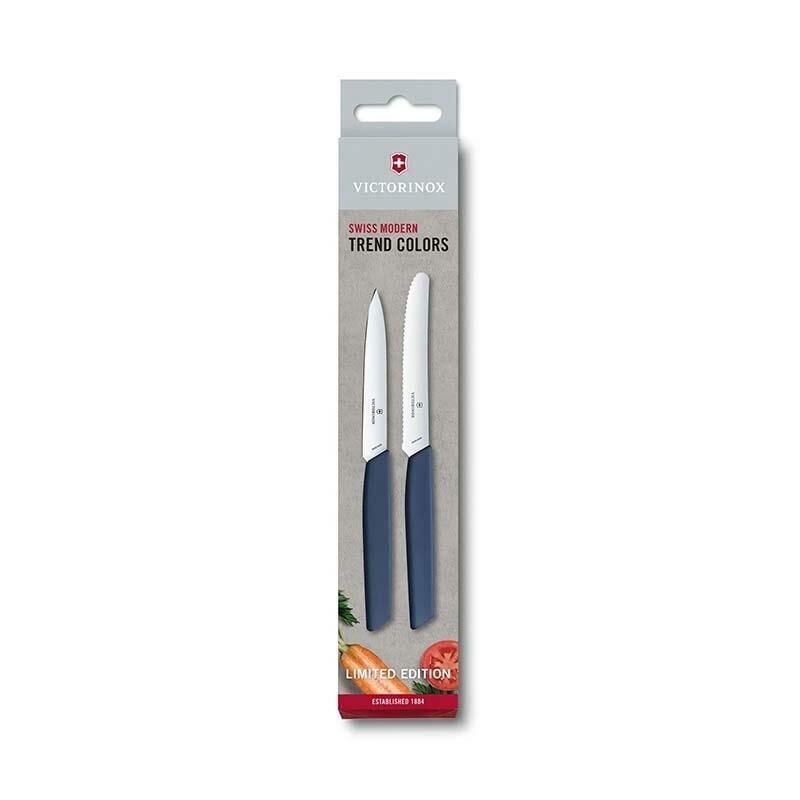 Victorinox 6.9096.2L Swiss Modern 2li Bıçak Seti 2022 Limitli Üretim Marine