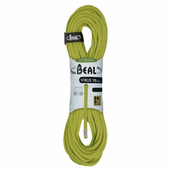 Beal Virüs 10 mm x 80 mt Dinamik İp (Solid Yeşil)