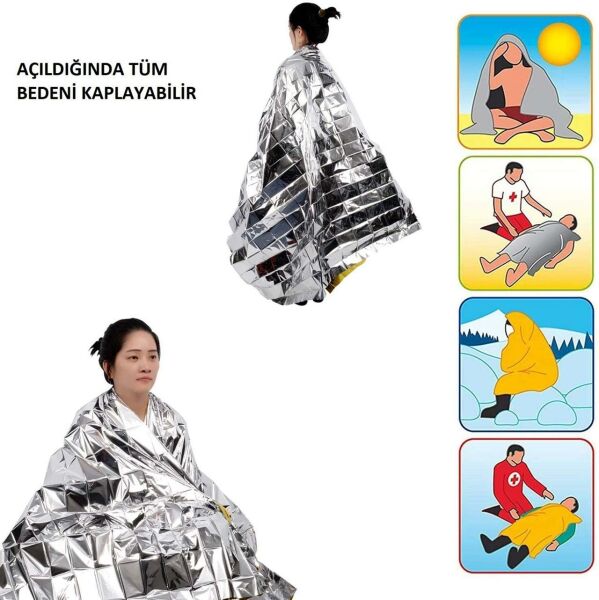 Summit Acil Durum Battaniyesi Emergency Foil Blanket 1.6m x 2.1m