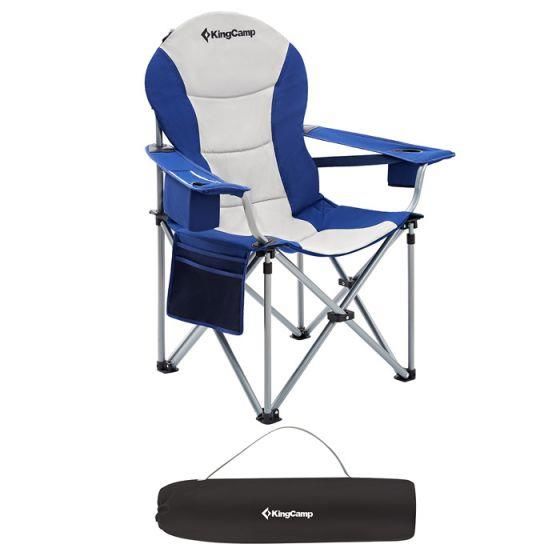 KingCamp Deluxe Sandalye ( Mavi/Gri )