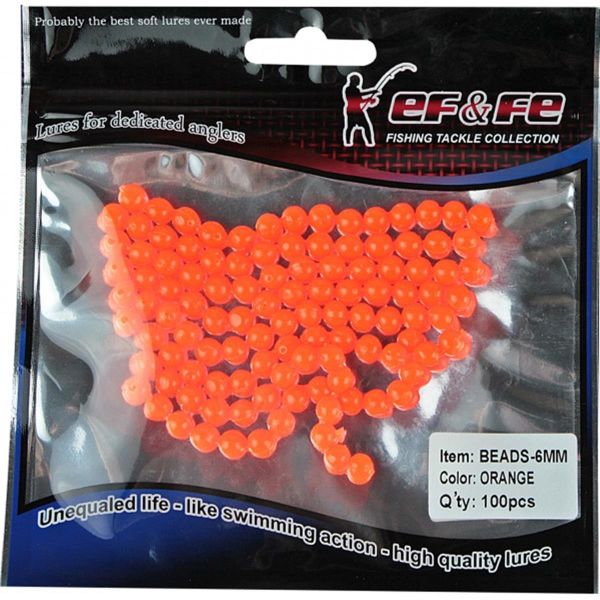 Effe Sasi Bead 6 mm Turuncu