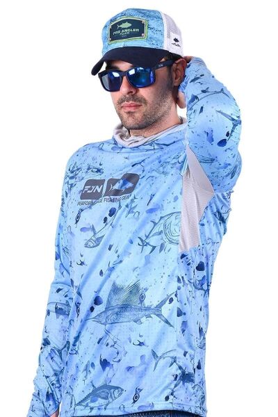 Fujin Pro Angler T-Shirt Blue Fish Blue Fish - M