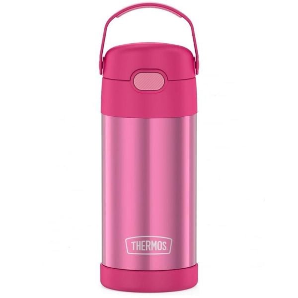 Thermos F401 Funtainer SS Çocuk Pipetli Termos 0,355 Lt PEMBE