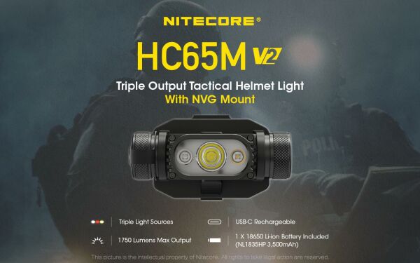 Nitecore HC65M V2 1750 Lümen Kafa Feneri