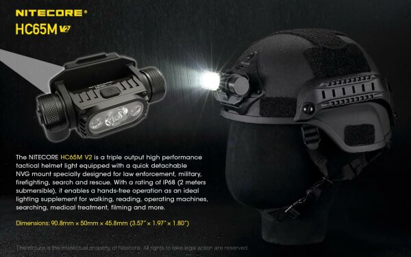 Nitecore HC65M V2 1750 Lümen Kafa Feneri