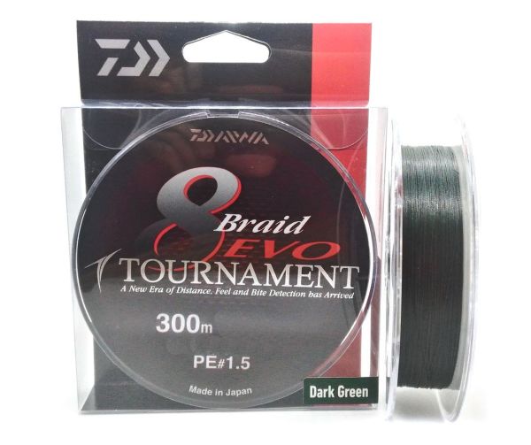 Daiwa Tournament 8 Braid Evo Dark Green Olta Misinası 300Mt