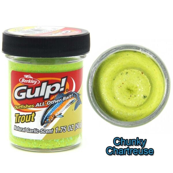 Berkley Gulp Natural Garlic Scent Alabalık Hamuru Chunky Chartreuse