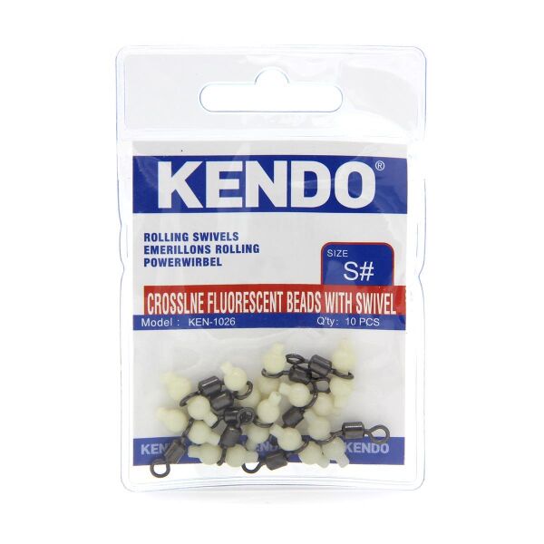 Kendo Crossline Fluorescent Beads With Swivel ( T Fırdöndü )