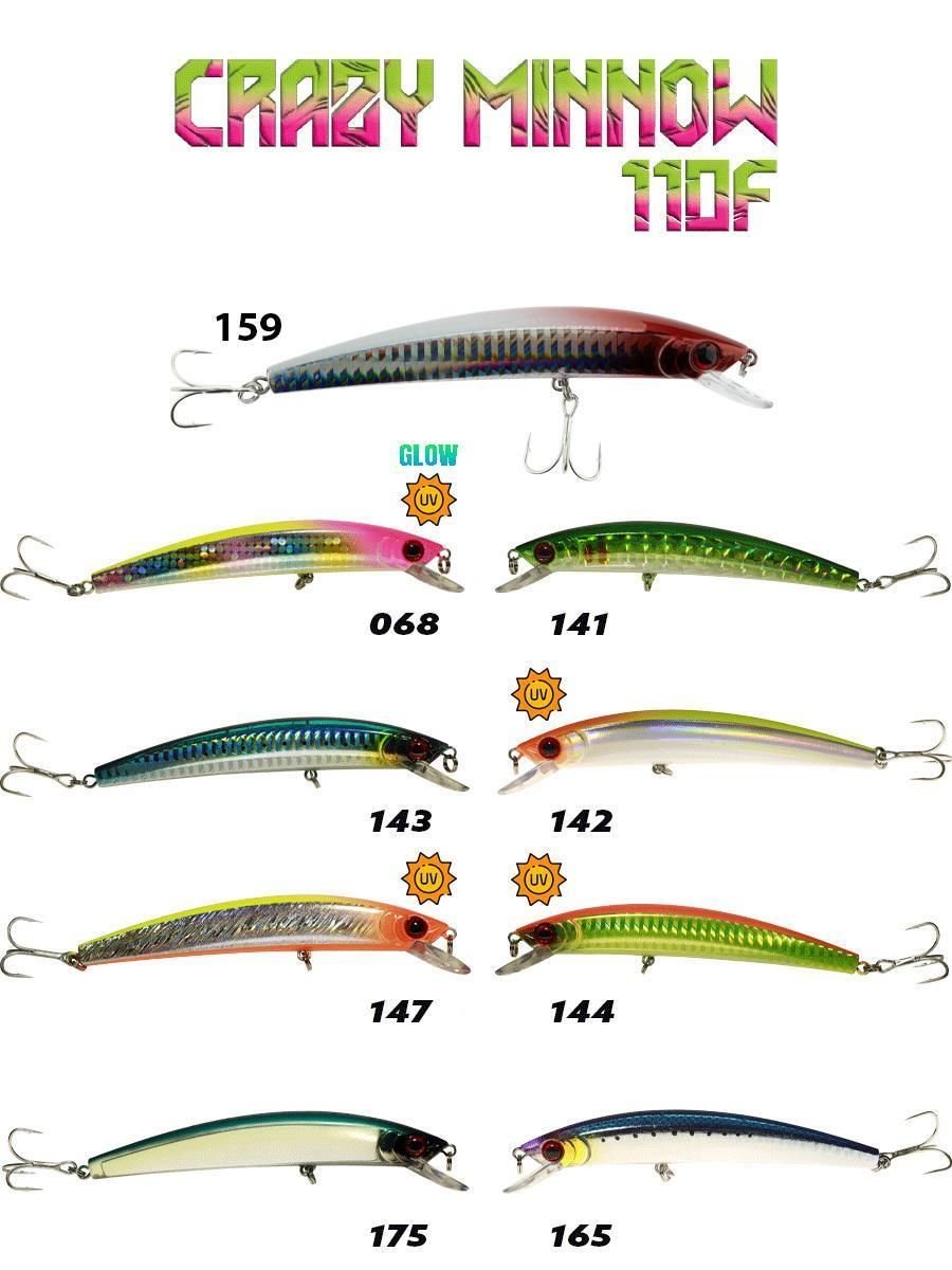 Fujin Crazy Minnow 110F 12gr Maket Balık 159