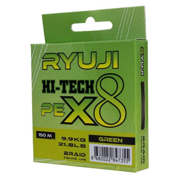 Ryuji Hi-Tech x8 Green İp Misina 150mt