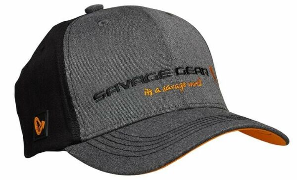 Savage Gear Strike Cap Onesize Grey Melange/Black