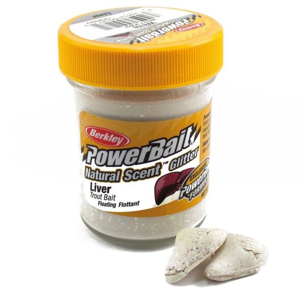 Berkley Powerbait Natural Scent Glitter Trout Bait Liver Alabalık Hamuru