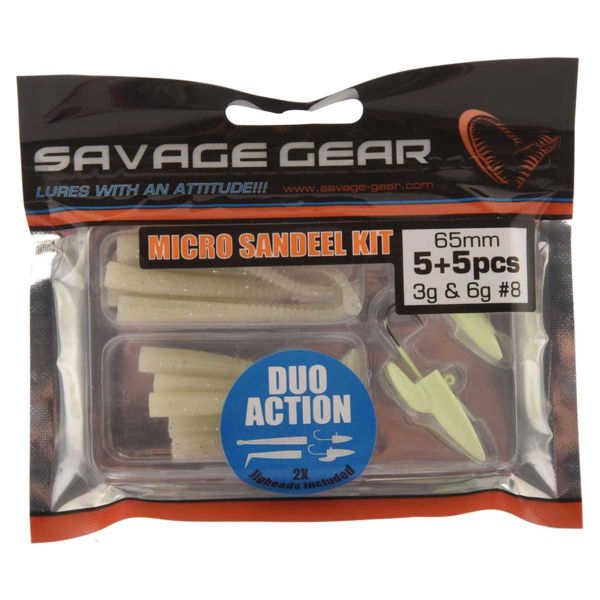 Savage Gear LRF Micro Sandeel Kit 1+1 5+5 Silikon Yem