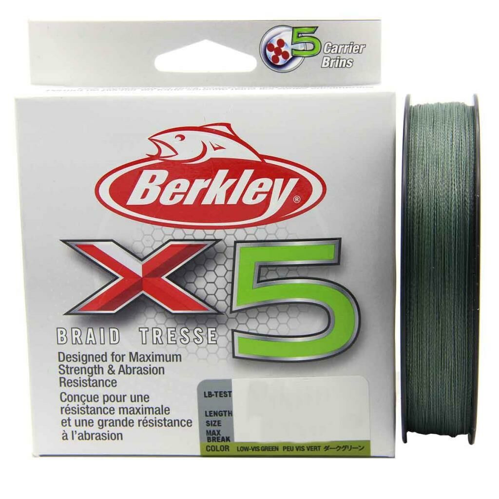 Berkley X5 Braid Tresse Green İp Olta Misinası 150mt