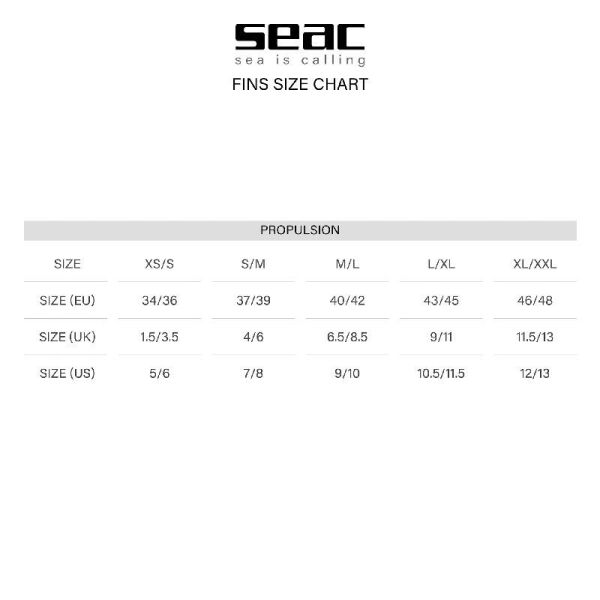 Seac Sub Propulsion Palet (Siyah) Medium - Large