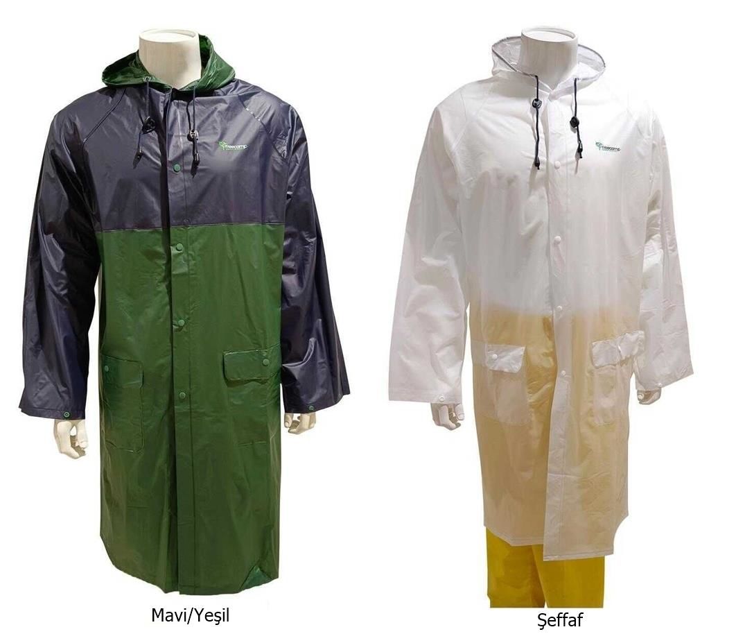 FreeCamp Raincoat 0.12mm Uzun Yağmurluk