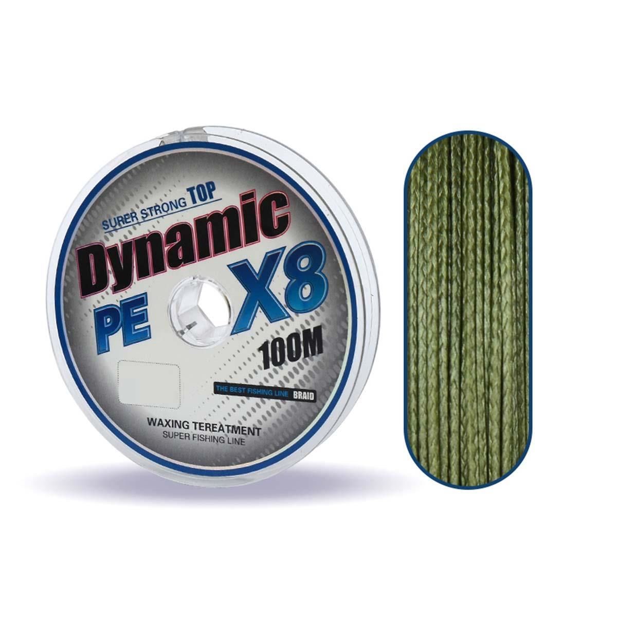 Dynamic PE Braided Line x8 Green İp Olta Misinası 100mt