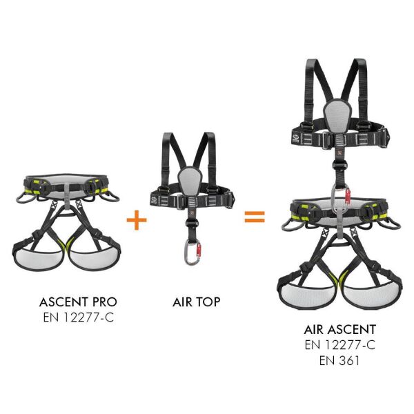 Climbing Technology Harness Ascent Pro Emniyet Kemeri (Siyah)