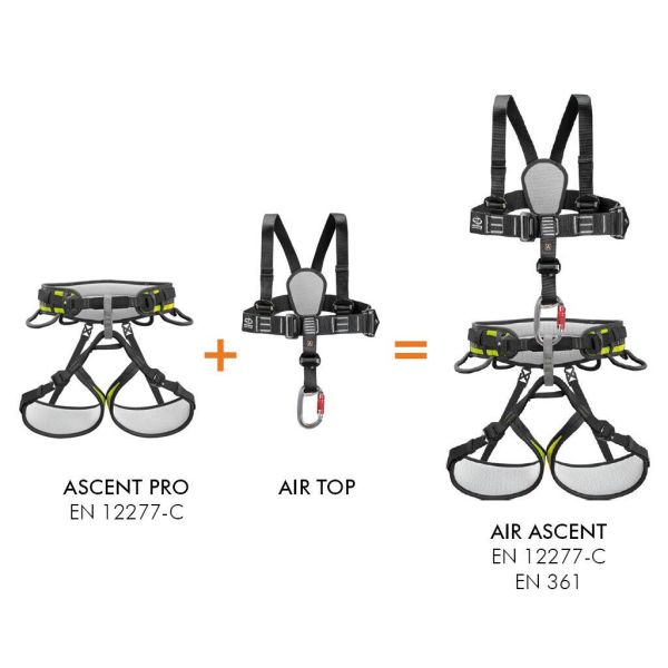 Climbing Technology Harness Ascent Pro Emniyet Kemeri (Siyah) XS-S