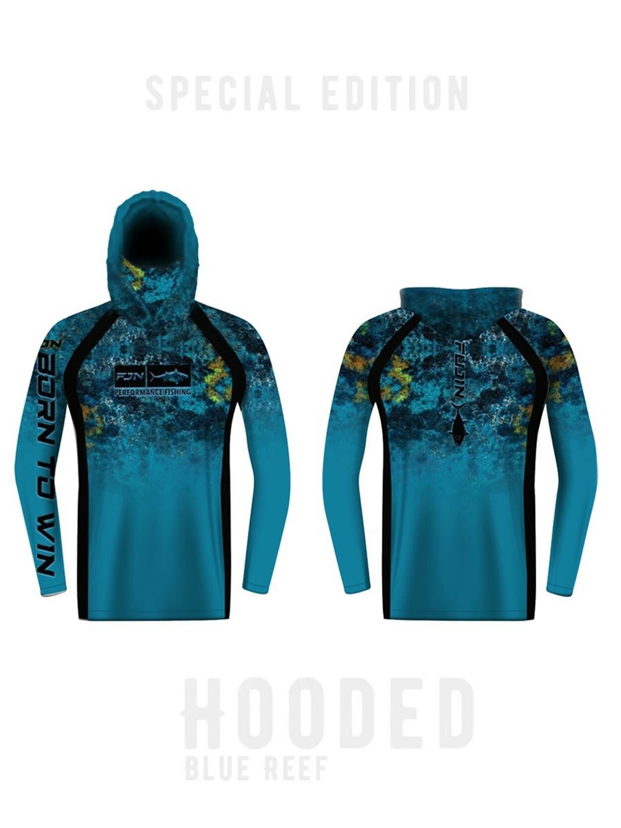 Fujin Performance Hooded Kapüşonlu T-Shirt Blue Reef