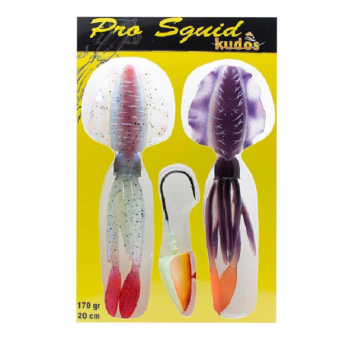 Kudos Pro Squid 20cm 170gr Lumo Zoka Kalamar Silikon Yem 05-25