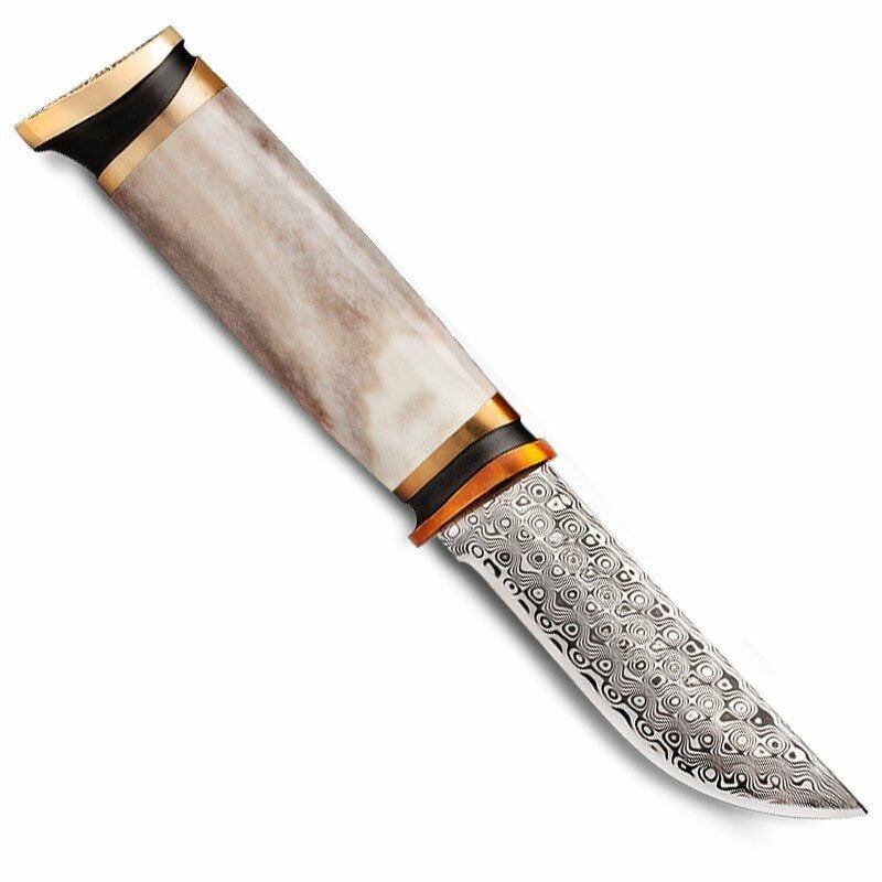 Marttiini Moose Antler Damascus Bıçak (55701W)