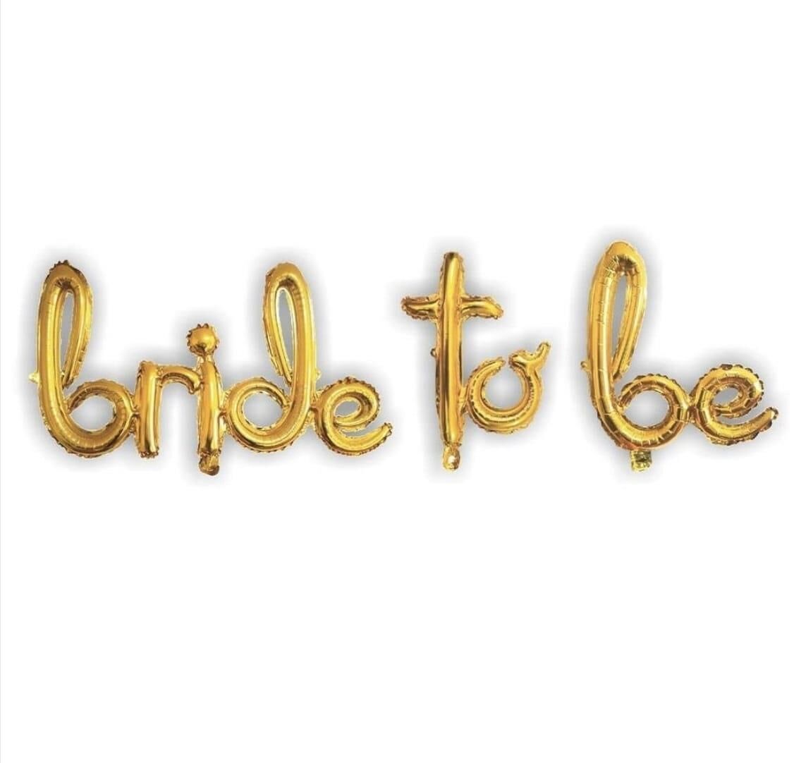 SET BRIDE TO BE KOREOGRAFİ FOLYO BALON ALTIN