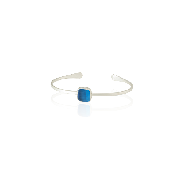 Bracciale da donna placcato in argento B16 - Design speciale realizzato a mano al 100%.