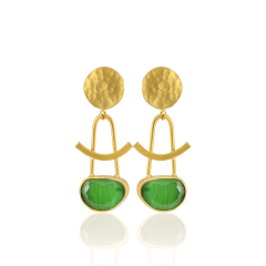 E23 22k Gold Plated Women's Earring - 100% Handcrafted Special Design