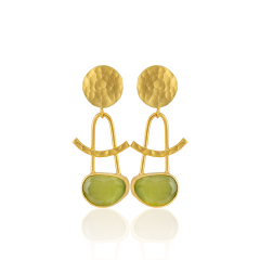 E23 22k Gold Plated Women's Earring - 100% Handcrafted Special Design