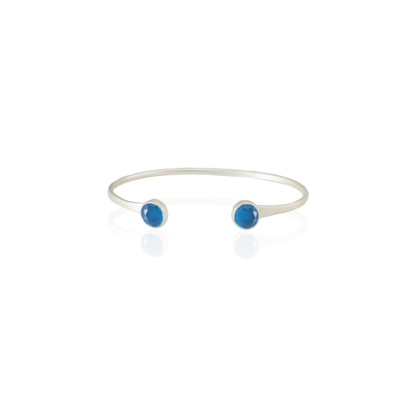 Bracciale da donna placcato in argento B11 - Design speciale realizzato a mano al 100%.