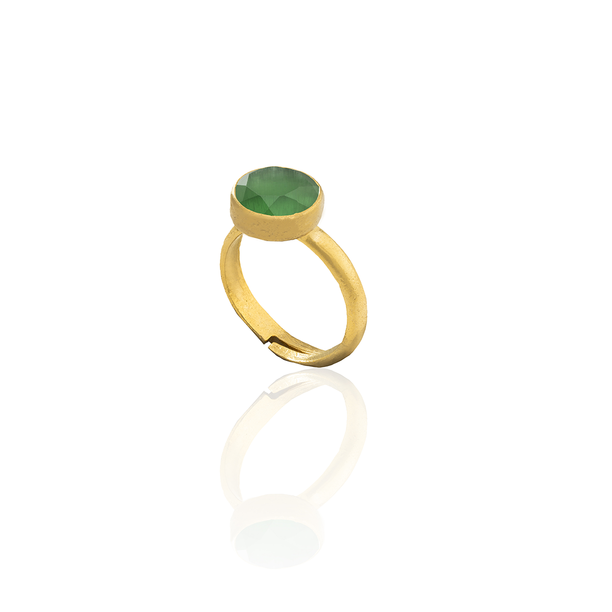 R08 vergoldeter Damenring – 100 % handgefertigt, besonderes Design