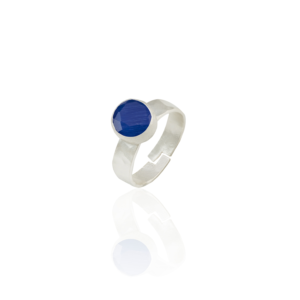 Anello da donna placcato in argento R10 - Design speciale realizzato a mano al 100%.