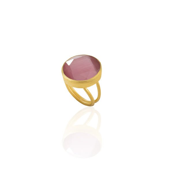 R17 Gold Plated Women's Ring - 100% Handcrafted Special Design