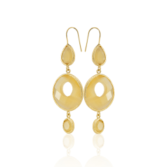 E64 22k Gold Plated Women's Earring - 100% Handcrafted Special Design
