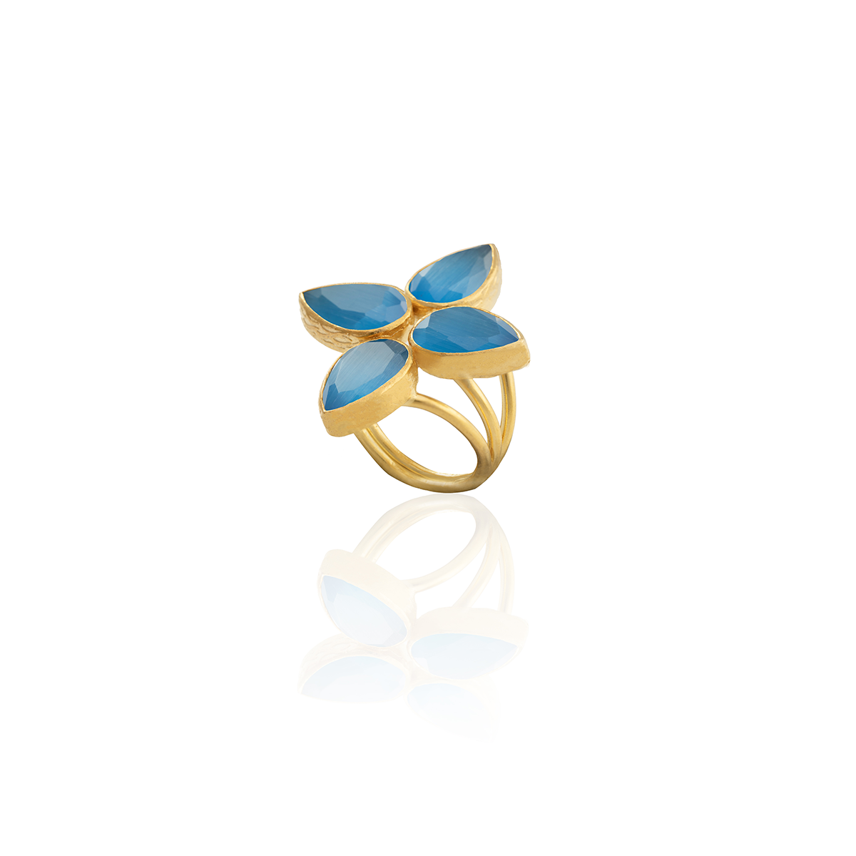 R31 Gold Plated Women's Ring - 100% Handcrafted Special Design