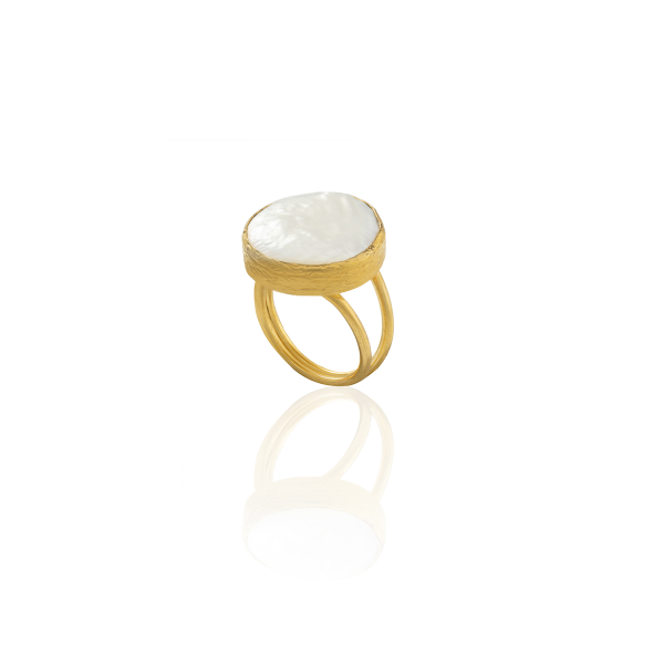 R16 Gold Plated Women's Ring - 100% Handcrafted Special Design