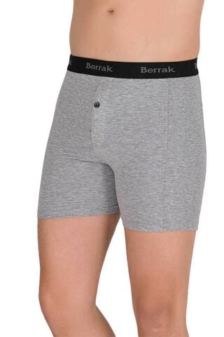 Berrak 1059 Erkek Boxer Gri Renkli 3'Lü Paket