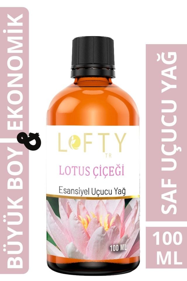 Lotus Çiçeği Uçucu Yağ Buhurdanlık Esansı Oda Kokusu Uçucu Esansiyel Yağ Buhur Yağı 100ML